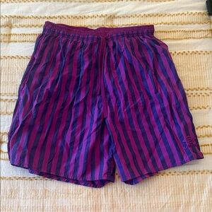 UMBRO Purple & Blue Stripe Athletic Shorts